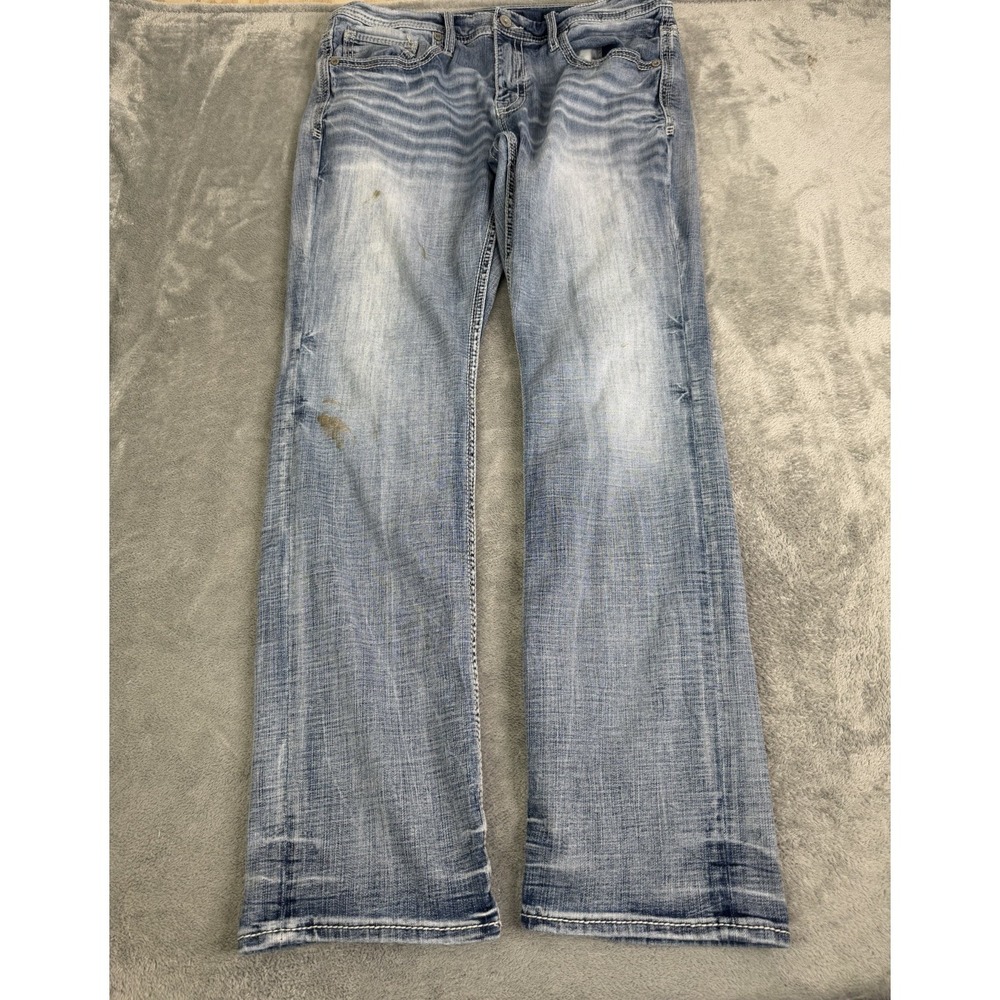 Buckle BKE Jake Straight Jeans Men's Size 36X34 Blue